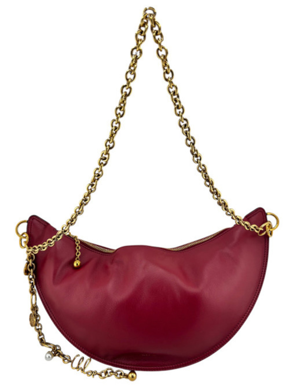 Chloe Icons Shoulder Bag in Burgundy